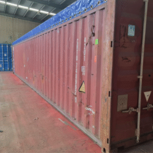 40ft Open top container with tarp – Cargo worthy