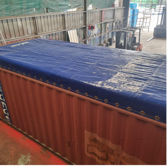 40ft Open top container with tarp – Cargo worthy
