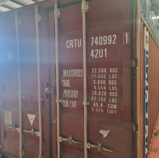 40ft Open top container with tarp – Cargo worthy
