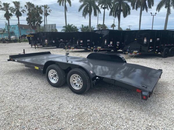 BIG TEX 7×18 STEEL DECK CAR TRAILER 70DM-18