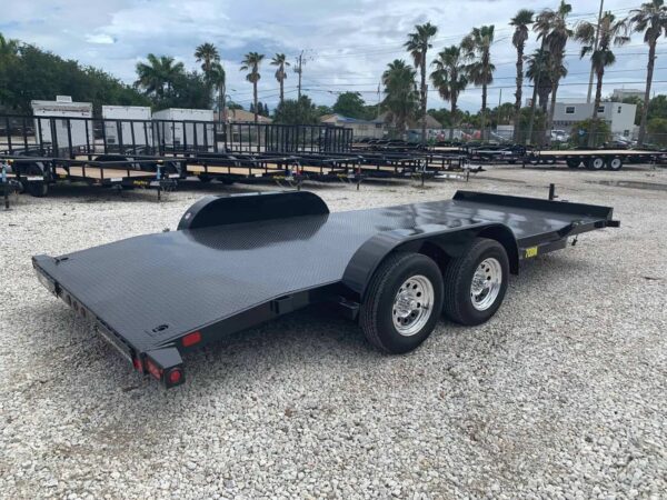 BIG TEX 7×18 STEEL DECK CAR TRAILER 70DM-18