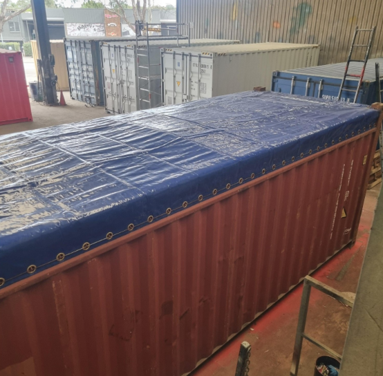 40ft Open top container with tarp – Cargo worthy