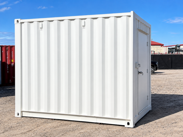 10ft Standard Shipping Container with Wide Steel Entry Door – Custom One-Trip