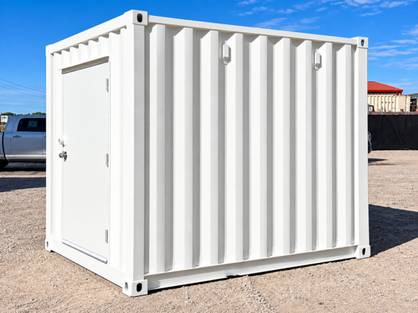 10ft Standard Shipping Container with Wide Steel Entry Door – Custom One-Trip