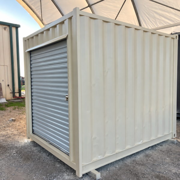 10ft Standard Shipping Container with Roll-Up Door – Refurbished