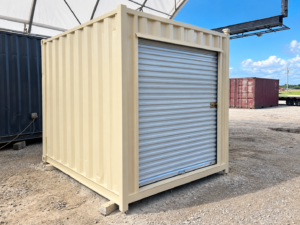10ft Standard Shipping Container with Roll-Up Door – Refurbished