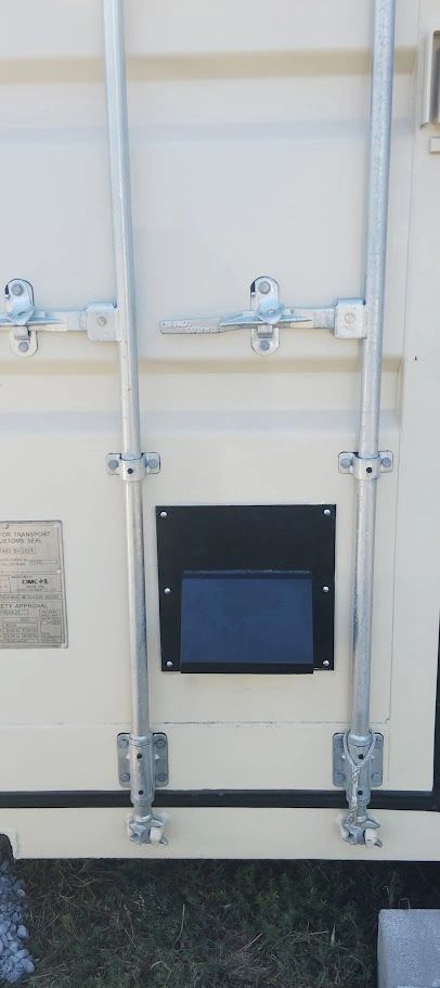 13in × 13in Shipping Container Vent with Bug Screen