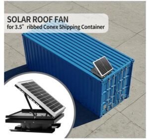 Shipping Container Roof Ventilation Fan with Solar Power