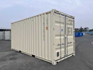 20ft High Cube Shipping Container in Cream RAL 1015 – One-Trip