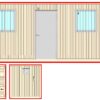 20ft Standard Shipping Container Office with HVAC and Electrical Package – One-Trip