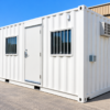 20ft Standard Shipping Container Office with HVAC and Electrical Package – One-Trip