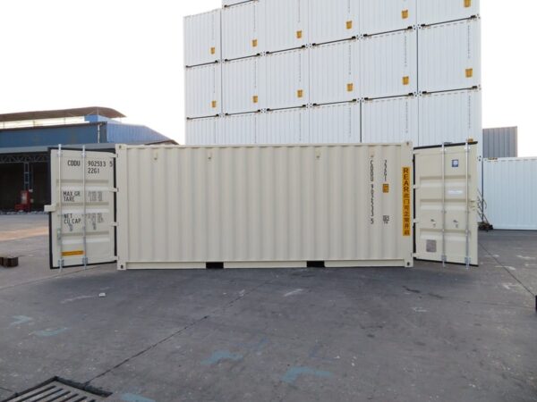 20ft Standard Shipping Container with Double-End Doors – One-Trip