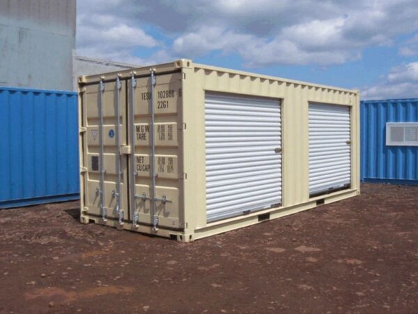 20ft Shipping Container with Double Roll-Up Doors – One-Trip
