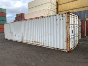 40ft Standard Shipping Container with Locking Cargo Doors – Used