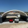Shipping Container Canopy with Containers and Installation