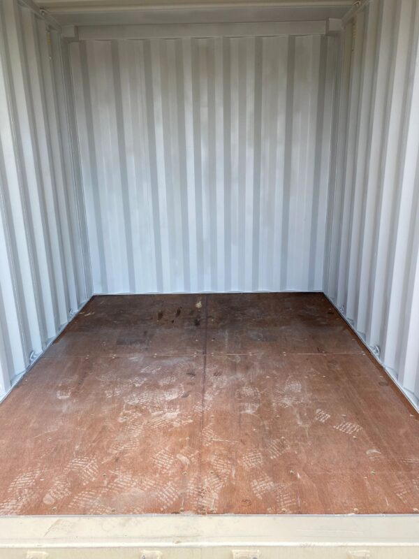 10ft Standard Shipping Container in Tan/Cream RAL 1015 – One-Trip