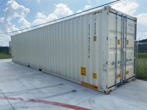 40ft Standard Shipping Container with Double-End Doors in Beige RAL 1015