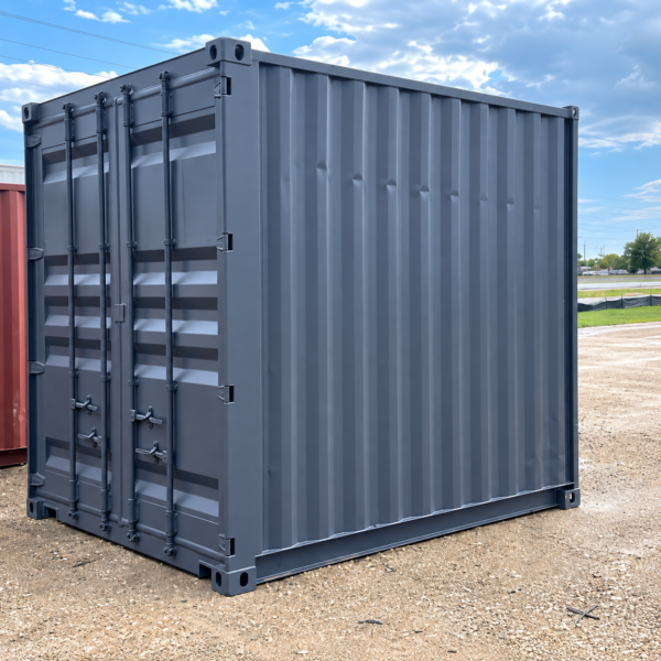 10ft High Cube Shipping Container with Cargo Doors – Refurbished