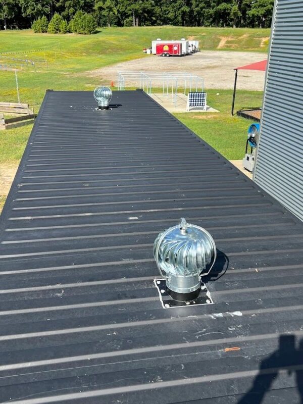 8in Shipping Container Roof Turbine Vent with Corrugated Base