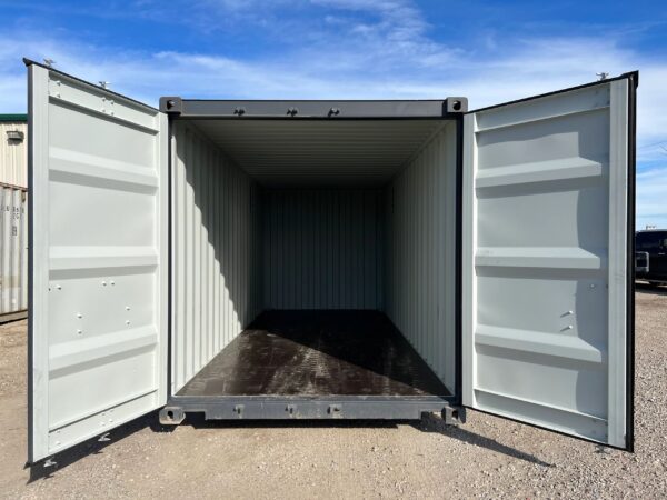 20ft Standard Shipping Container in Grey RAL 7015 – One-Trip