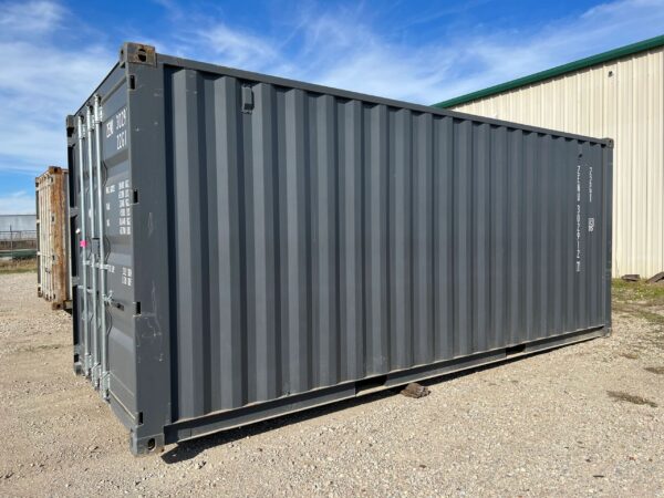 20ft Standard Shipping Container in Grey RAL 7015 – One-Trip