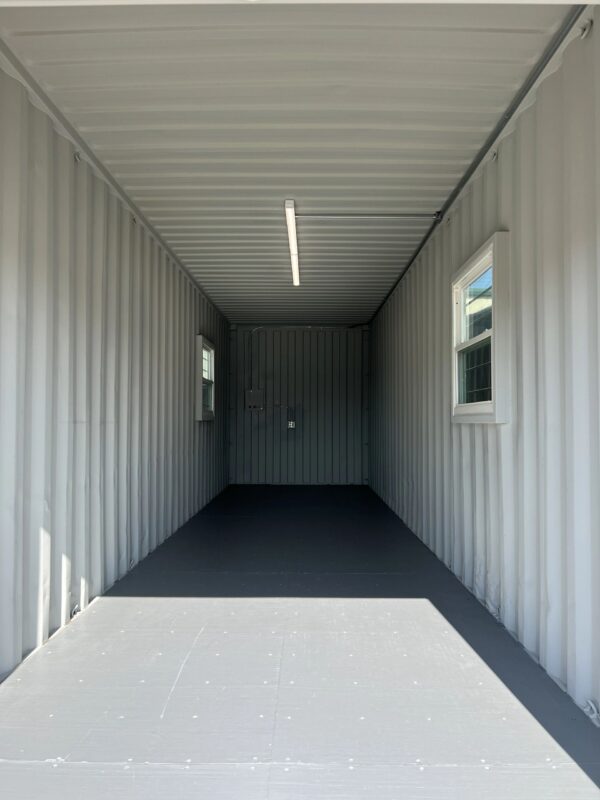 30ft High Cube Shipping Container Office with Roll-Up Door – Refurbished