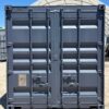 10ft Standard Shipping Container with Cargo Doors in Grey – Refurbished