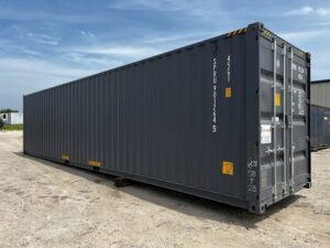 40ft High Cube Shipping Container in Grey RAL 7015 – One-Trip