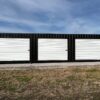 40ft High Cube Shipping Container with Three Roll-Up Doors in Black – One-Trip