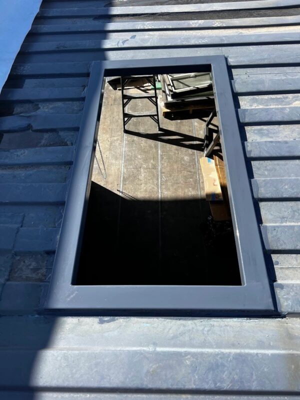 Shipping Container Skylight with Acrylic Dome and Weld-On Frame