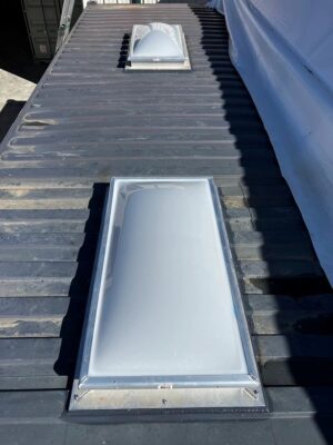 Shipping Container Skylight with Acrylic Dome and Weld-On Frame