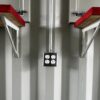 40ft High Cube Shipping Container Fireworks Stand with Four Service Hatches – One-Trip
