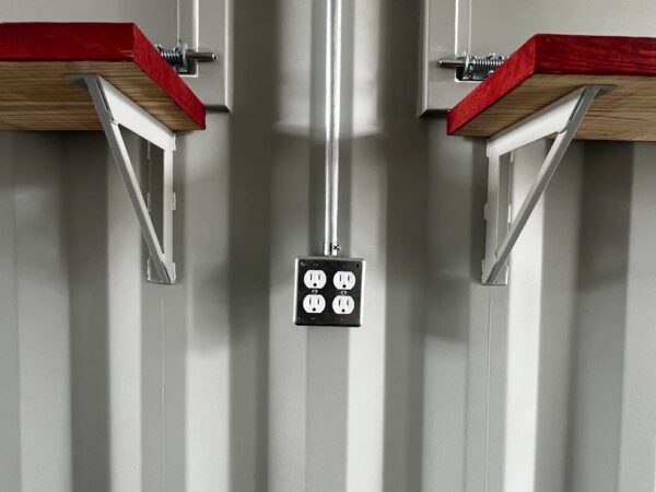 40ft High Cube Shipping Container Fireworks Stand with Four Service Hatches – One-Trip