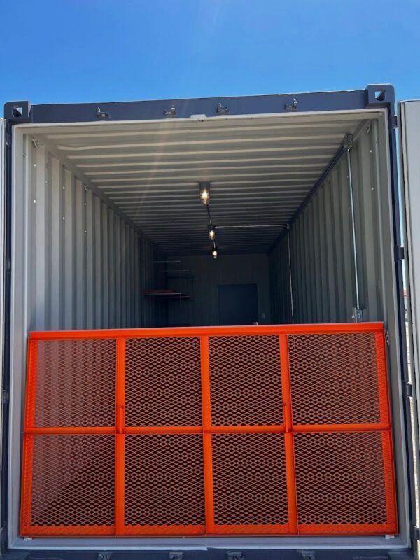 40ft High Cube Shipping Container with 16ft Office and 24ft Storage – One-Trip