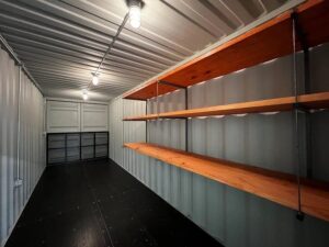 24in Shipping Container Shelving Bracket with Three Levels