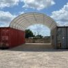 40ft × 20ft Shipping Container Canopy with Containers and Installation