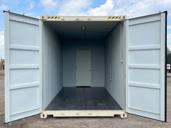 40ft High Cube Shipping Container with 20ft Office and 20ft Storage – One-Trip