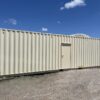40ft High Cube Shipping Container with Entry Door in Beige RAL 1015 – One-Trip