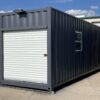 30ft High Cube Shipping Container Office with Roll-Up Door – Refurbished
