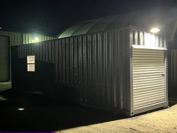 30ft High Cube Shipping Container Office with Roll-Up Door – Refurbished