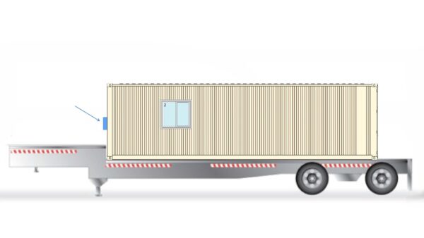 30ft High Cube Shipping Container Office with Roll-Up Door – Refurbished