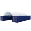 40ft × 40ft Shipping Container Canopy with Single-Truss Frame
