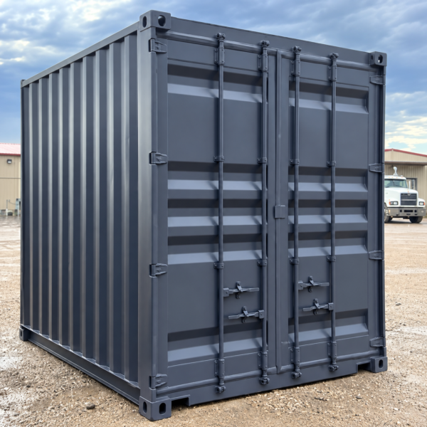 10ft High Cube Shipping Container with Cargo Doors – Refurbished