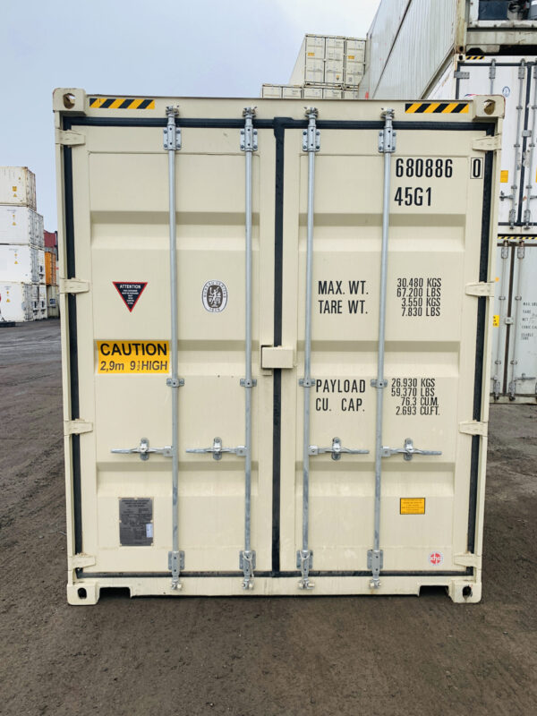 40ft High Cube Shipping Container with Locking Cargo Doors